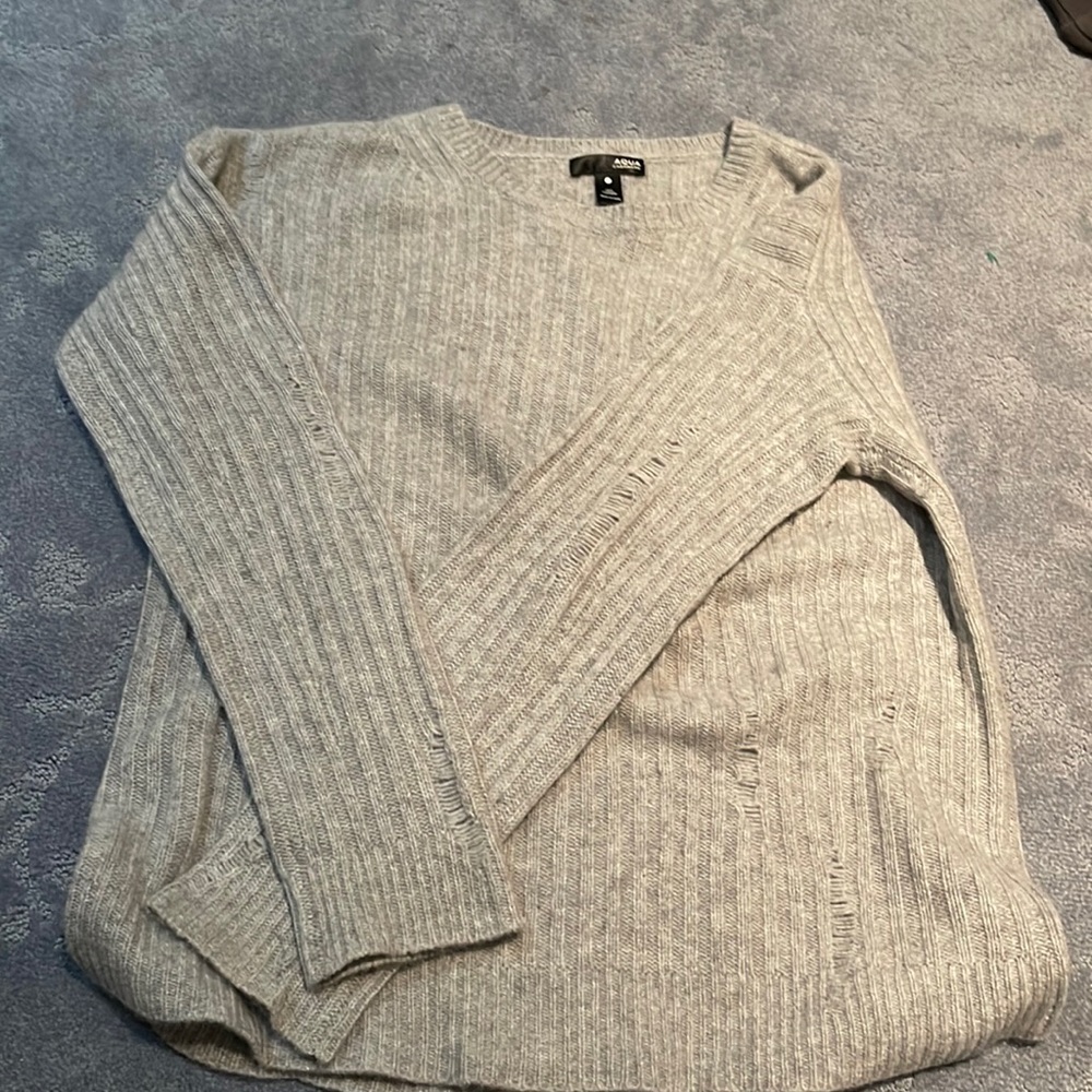 Aqua Cashmere Sweater